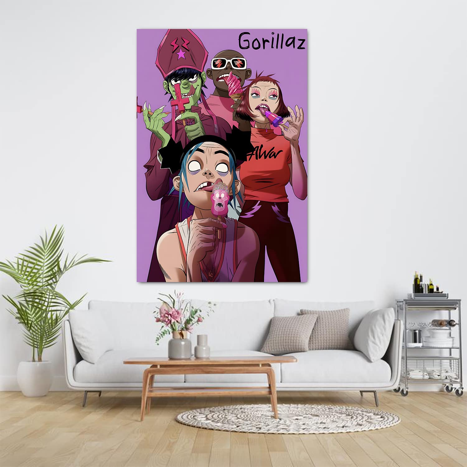 Amazon.com: Gorillaz Poster Cracker Island Music Poster Band